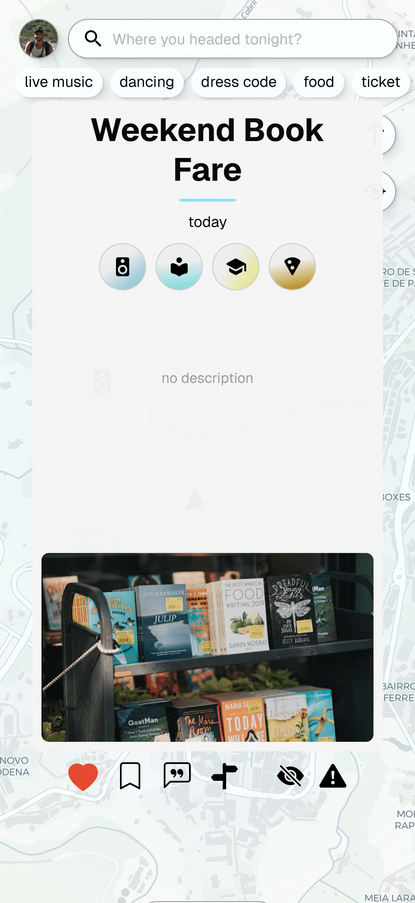 screenshot of calendar page